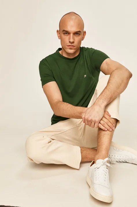 Lacoste cotton t-shirt green color