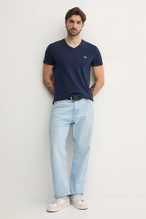 Lacoste футболка чоловіча бавовняна — SS18-TSM0SG, темно-синій — фото 2