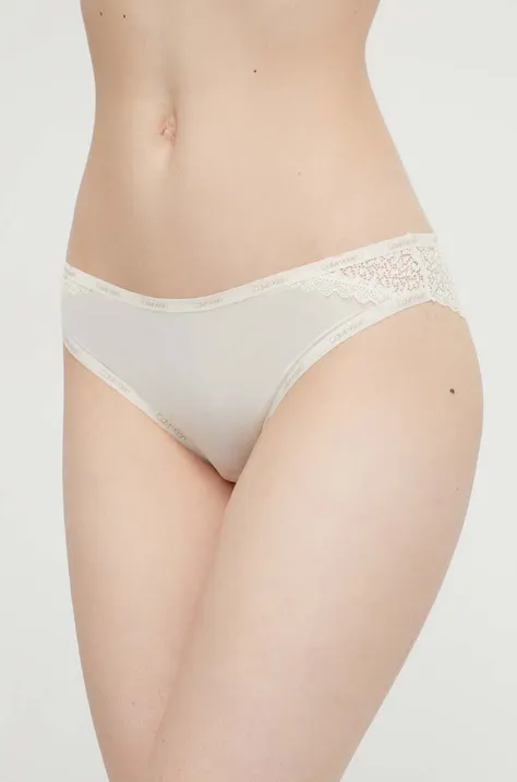 Calvin Klein Underwear brazyliany kolor biały z koronki