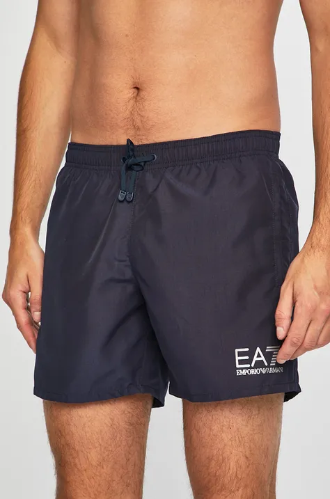 Kopalne kratke hlače EA7 Emporio Armani mornarsko modra barva