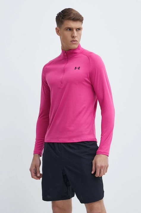 Under Armour hanorac de antrenament Tech 2.0 culoarea roz, melanj