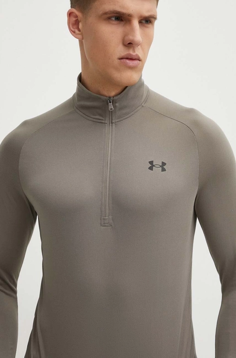 Pulover za vadbo Under Armour Tech 2.0 rjava barva