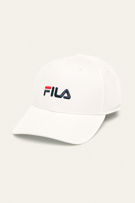 Кепка Fila цвет белый с аппликацией