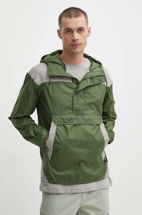 Columbia windbreaker TERREX Challenger culoarea verde, de tranziție 1714291