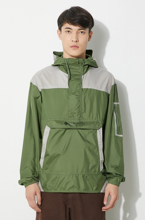 Columbia windbreaker TERREX Challenger culoarea verde, de tranziție 1714291