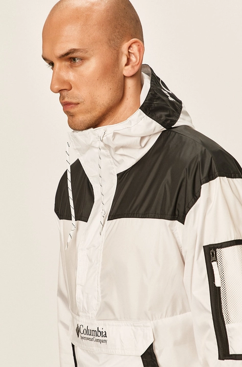 Columbia windbreaker Challenger white color