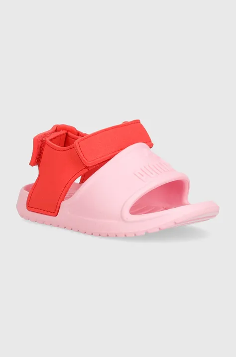 Дитячі сандалі Puma колір рожевий