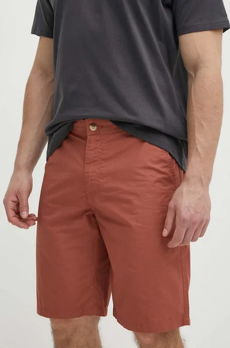 Bombažne kratke hlače Columbia Washed Out rdeča barva, 1491953