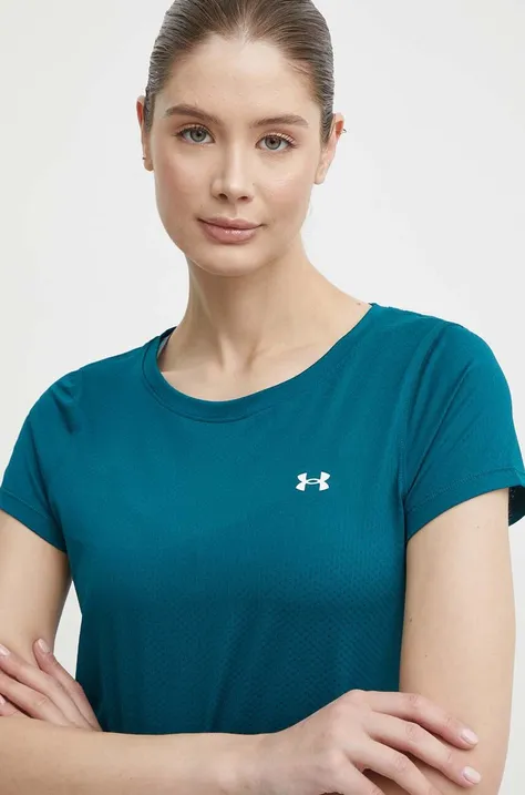 Majica kratkih rukava Under Armour za žene, boja: zelena, 1328964
