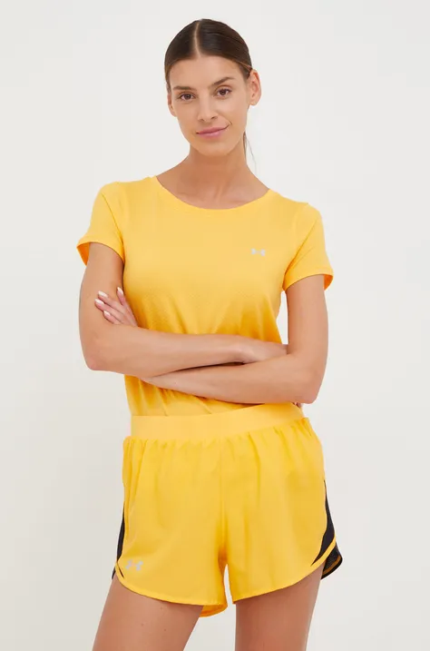 Kratka majica Under Armour ženski, oranžna barva