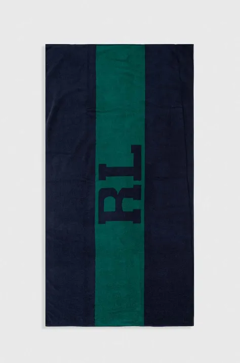 Βαμβακερή πετσέτα Ralph Lauren χρώμα: ναυτικό μπλε