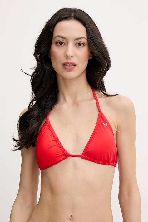 Kupaći grudnjak Puma boja: crvena, lagano učvršćene košarice, 907666