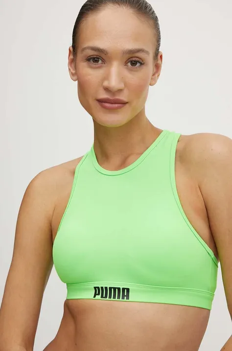 Bikini top Puma χρώμα: πράσινο
