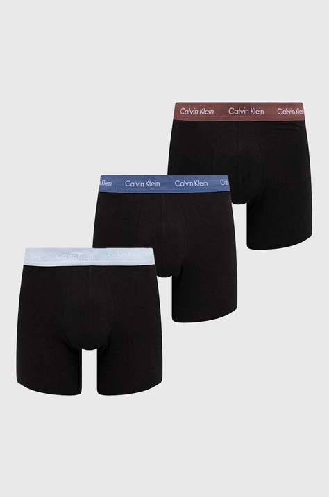 Μποξεράκια Calvin Klein Underwear 3-pack χρώμα: μαύρο