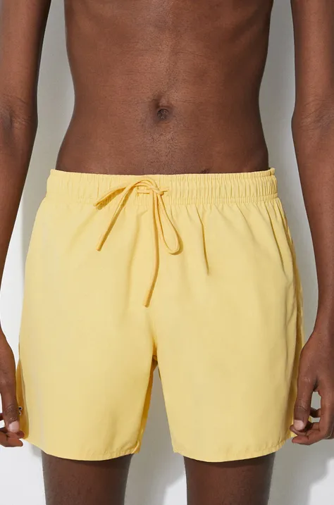 Lacoste pantaloncini da bagno colore giallo