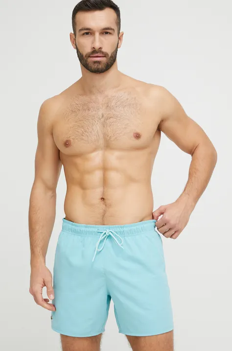 Kratke hlače za kupanje Lacoste boja: zelena, MH6270-528