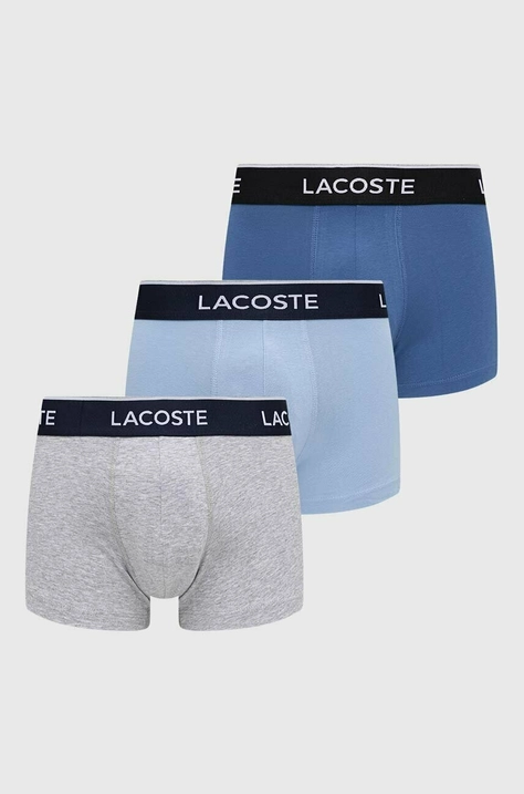 Bokserice Lacoste 3-pack za muškarce, boja: tamno plava, 5H3389-NUA