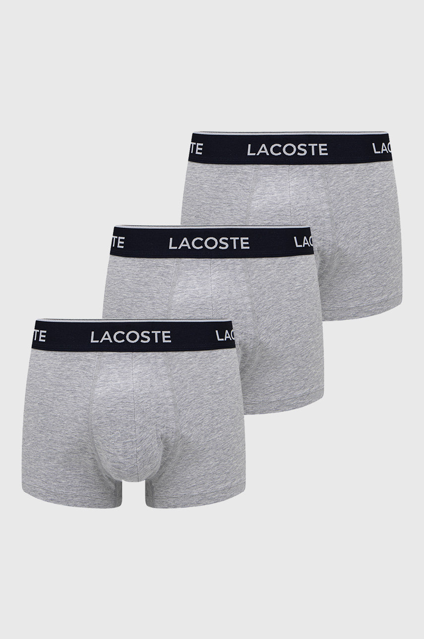 Μποξεράκια Lacoste 3-pack χρώμα γκρι 5H3389