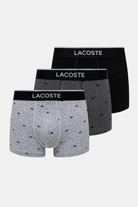 Funkční prádlo Lacoste (3-pack) pánské, černá barva