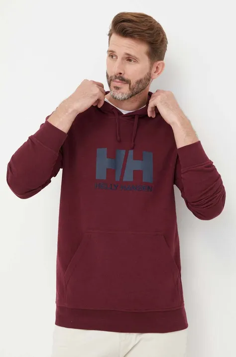 Βαμβακερή μπλούζα Helly Hansen με κουκούλα 53289