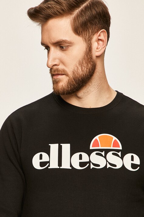 Суичър Ellesse в черно с десен