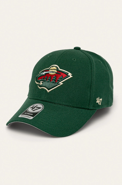 47 brand - Czapka NHL Minnesota Wild H-MVP29WBV-DG