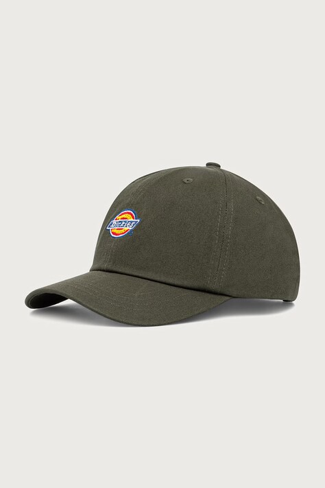 Dickies Czapka z daszkiem bawełniana zielona DK0A4TKV