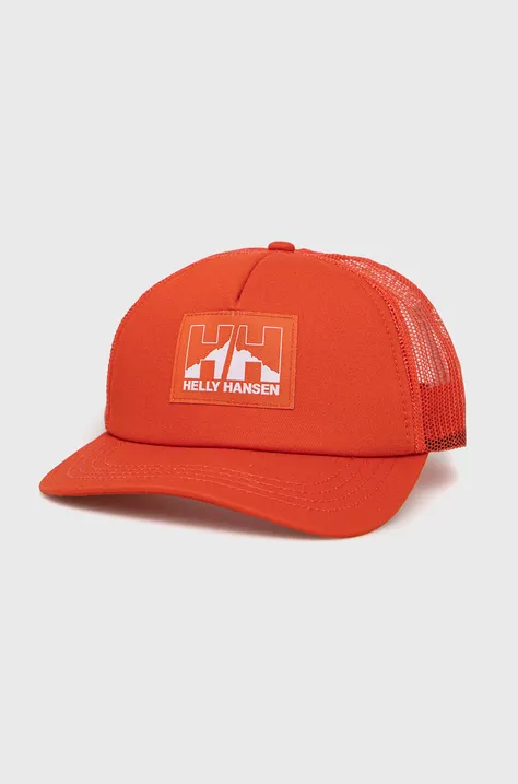 Helly Hansen șapcă culoarea roșu, cu imprimeu 67435-990