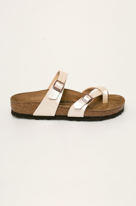 Birkenstock papuci Mayari femei, culoarea bej, 71661
