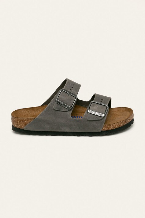 Birkenstock - Klapki skórzane Arizona FL SFB