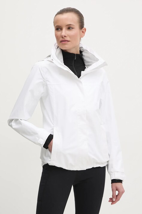 Helly Hansen geacă de ploaie Aden femei, culoarea alb, 62650