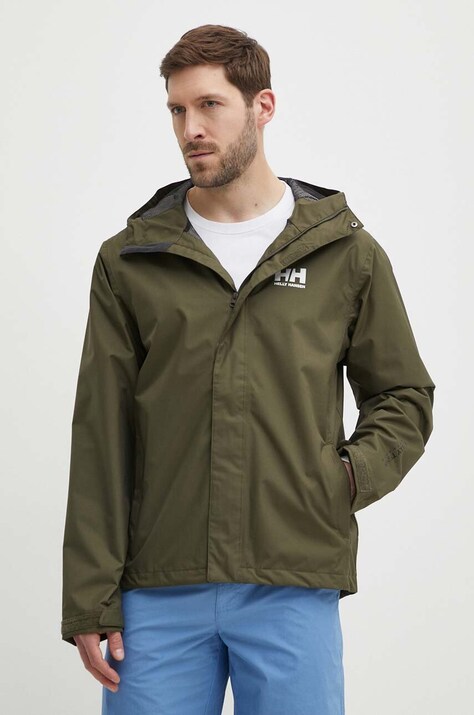 Bunda Helly Hansen SEVEN pánská, zelená barva, 62047