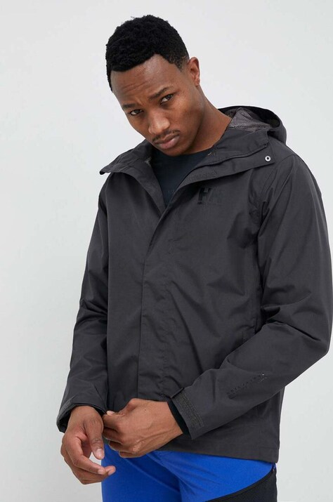 Bunda Helly Hansen SEVEN pánská, šedá barva, 62047