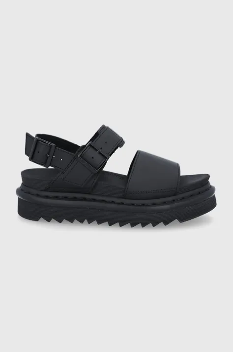 Kožne sandale Dr. Martens Voss za žene, boja: crna, DM23802001.Voss-Black