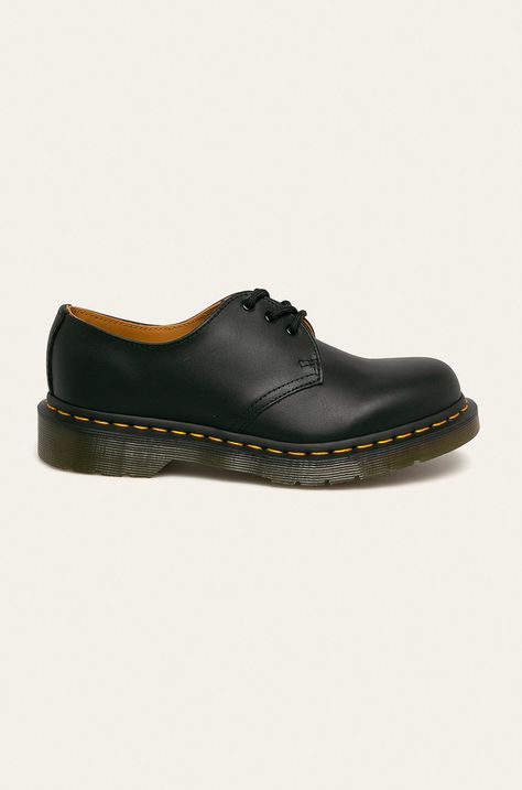 Dr. Martens - Кожени половинки обувки 1461 Black Nappa