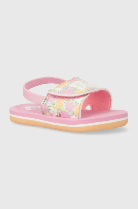 Otroški sandali Roxy roza barva