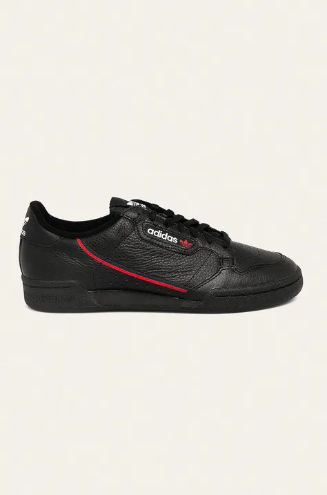 Шкіряні кросівки adidas Originals колір чорний