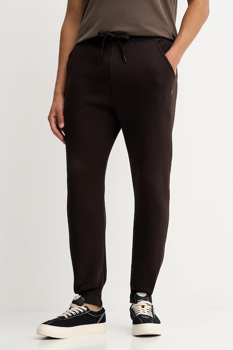 G-Star Raw spodnie dresowe kolor brązowy gładkie D15653-C235