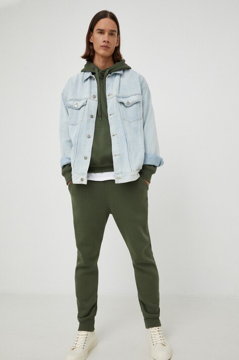 G-Star pantaloni de trening Premium core type c culoarea verde, uni D15653-C235