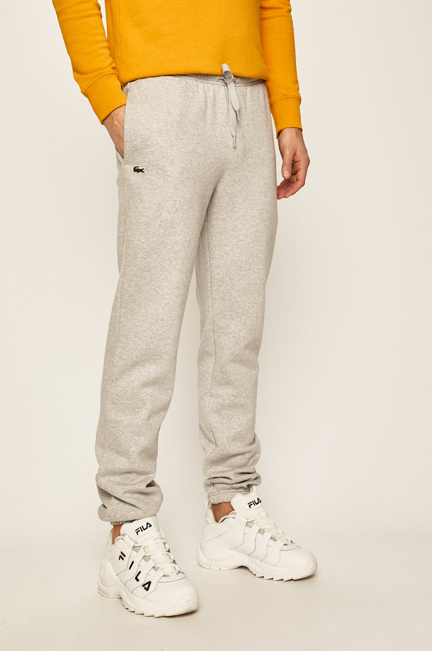 Lacoste Spodnie XH7611. męskie kolor szary gładkie XH7611.-CCA