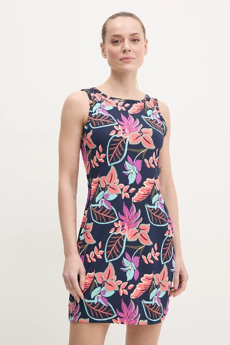 Columbia rochie culoarea negru, mini, dreaptă