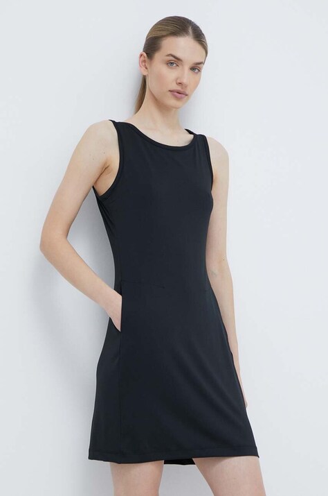 Columbia rochie Chill River culoarea negru, mini, dreaptă 1885752