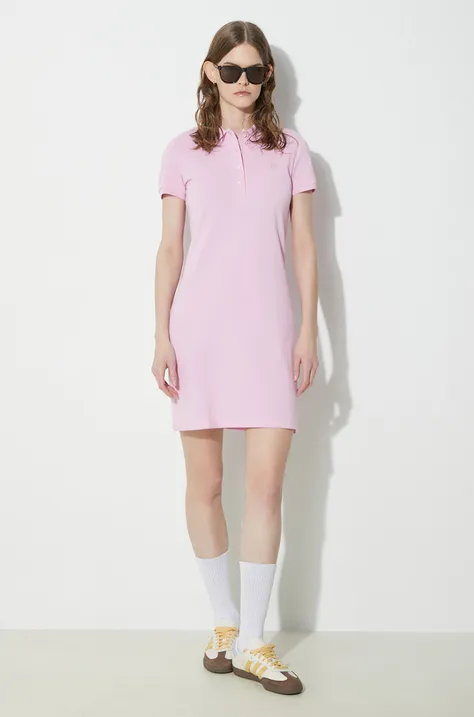 Haljina Lacoste boja: ružičasta, mini, ravna