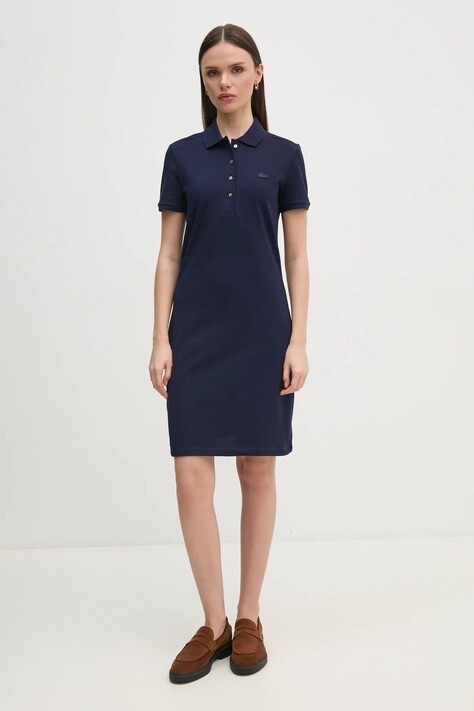 Lacoste сукня з бавовною — SS20-SUD0YE, темно-синій — фото 2