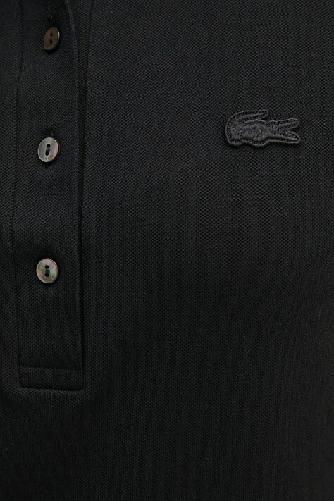 Lacoste сукня з бавовною — SS20-SUD0YE, чорний — фото 5