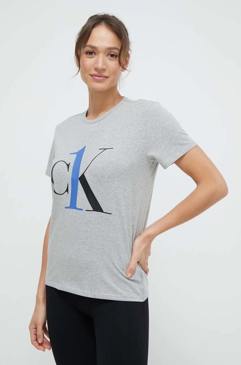 Calvin Klein Underwear tricou femei, culoarea gri 000QS6436E