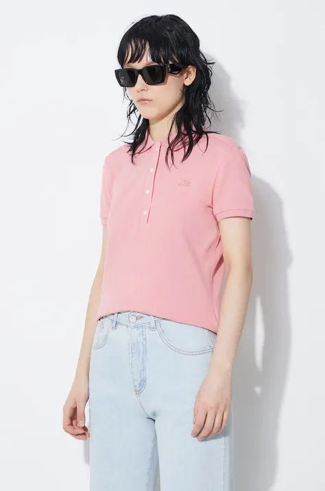 Lacoste polo shirt women’s pink color