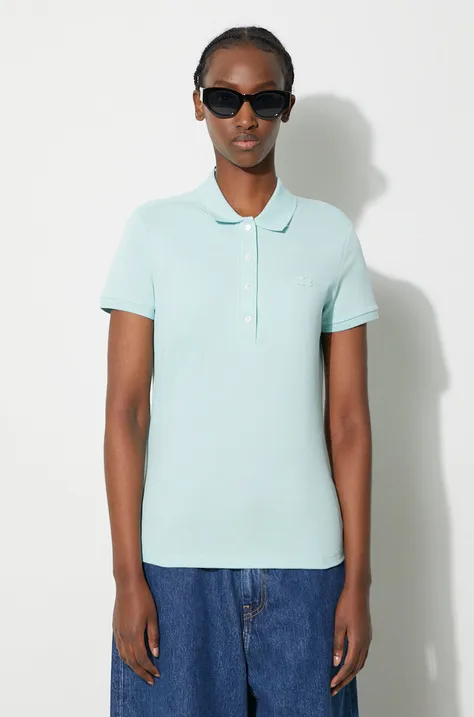 Lacoste polo shirt women’s turquoise color