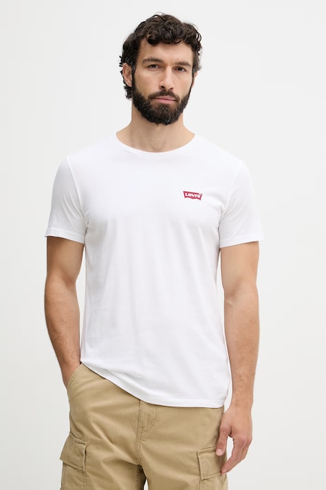 Levi's tričko pánské bavlněné 2-pack bílé