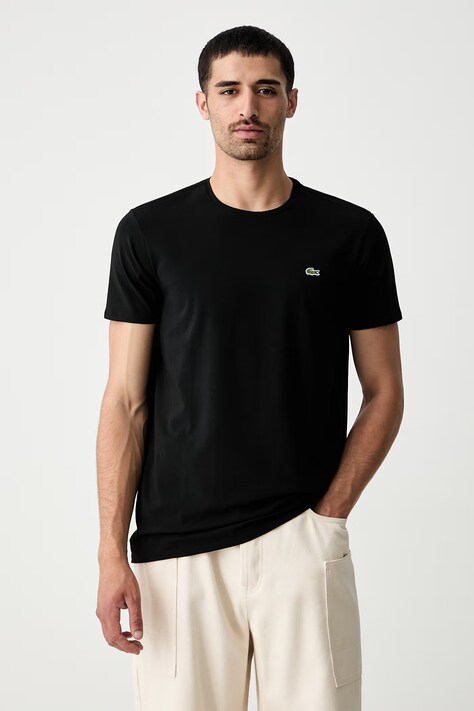 Lacoste T-shirt męski bawełniany zielony TH2038